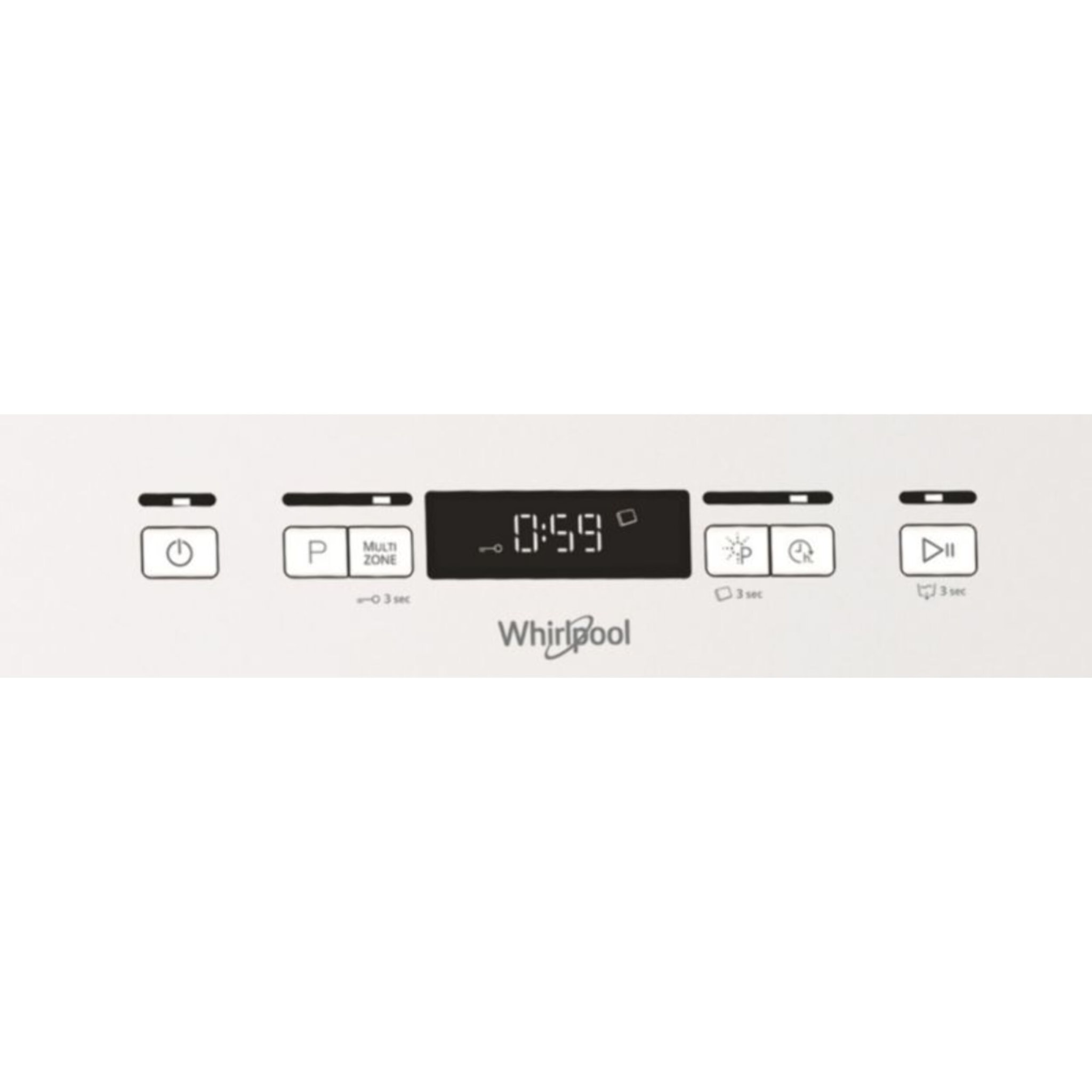 Lave vaisselle 60 cm WHIRLPOOL WFC3C26P Blanc