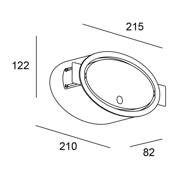 LEDS C4 Ely Recessed aplique interior led blanco calido 3000k 485lm en color blanco