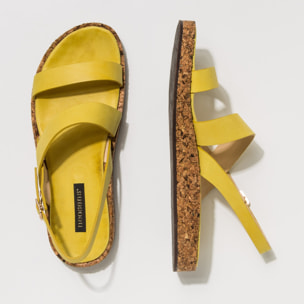 Sandalias S3212 RESTORED SKIN YELLOW / TARDANA color Yellow