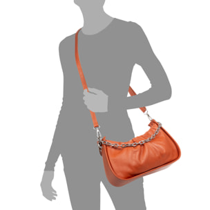 Armungia bolso de mano mujer. Piel Sauvage auténtica.