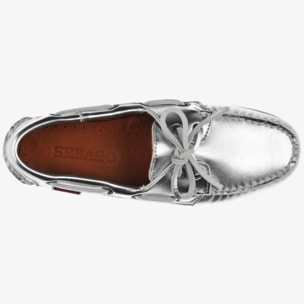 Sebago - Docksides Donna Argento - Docksides Portland Met Woman