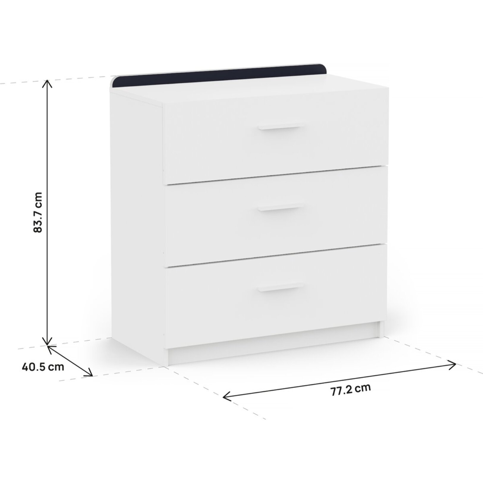 Commode pour enfant "Reverso" - Blanc mat