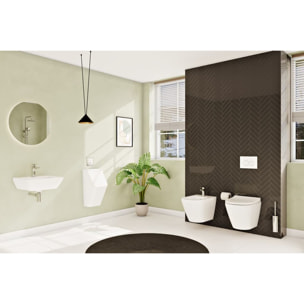 VitrA Integra lavabo suspendu 60 × 36 cm avec trou pour robinetterie au milieu, blanc