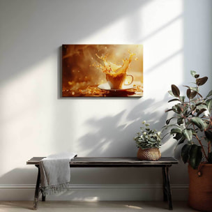 Tableau éclat doré dans une tasse Toile imprimée