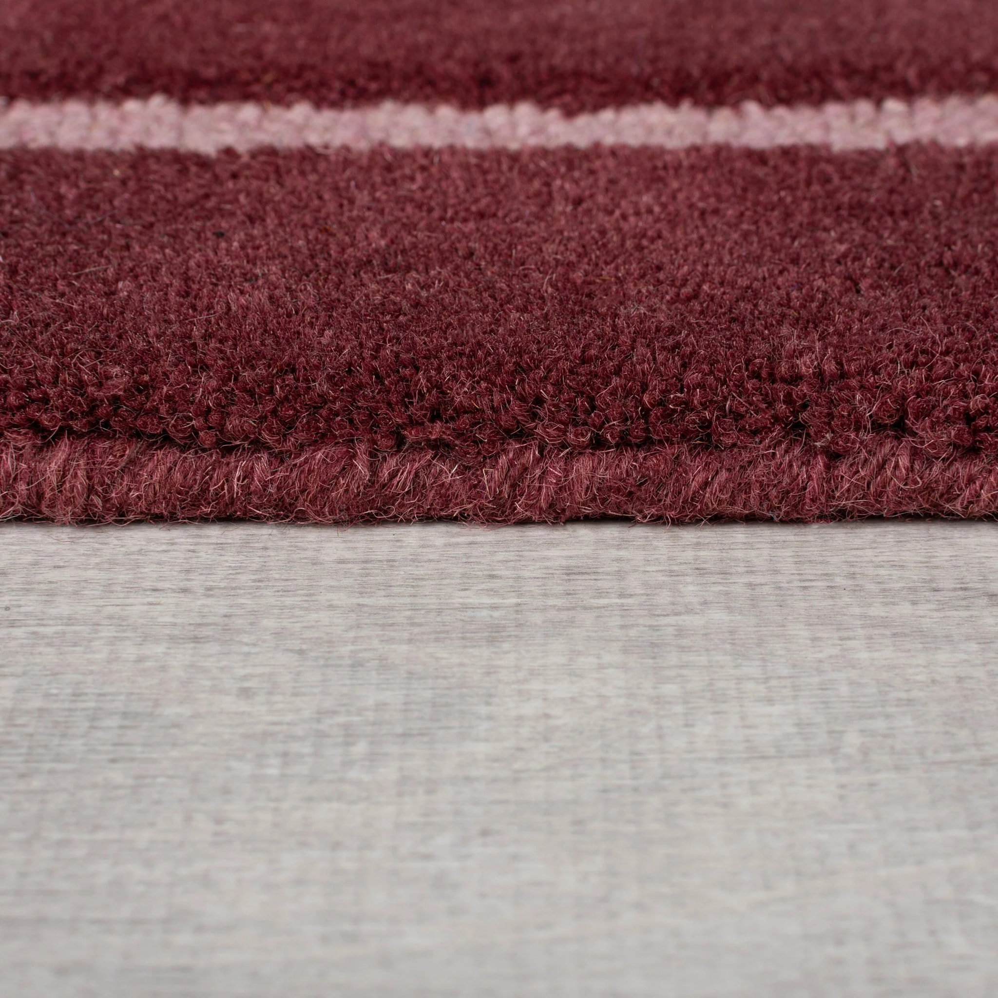 Tapis rouge en laine SPLIT OMBRE Rouge