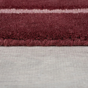 Tapis rouge en laine SPLIT OMBRE Rouge