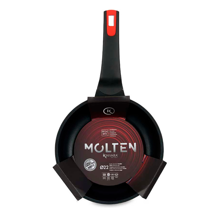 SARTEN 22CM AL FUNDIDO FULL INDUCTION MOLTEN