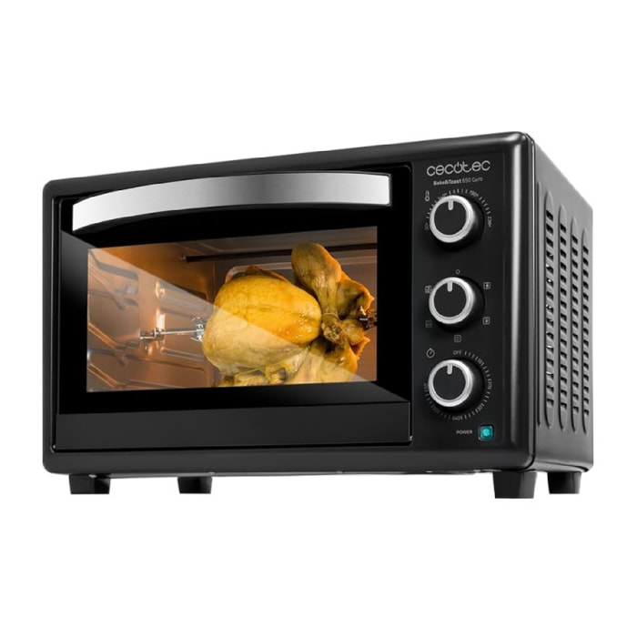 Cecotec Four de comptoir Bake&Toast 3090 Noir Gyro, 30 L, 1500 W, 5 fonctions di