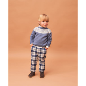 PANTALÓN CUADROS AZUL