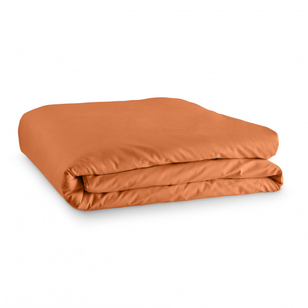 Housse de couette Orange 260 x 240 cm / 100% Coton / 57 Fils/cm² pour lit 2 places "King Size"