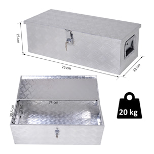 Boite de rangement aluminium