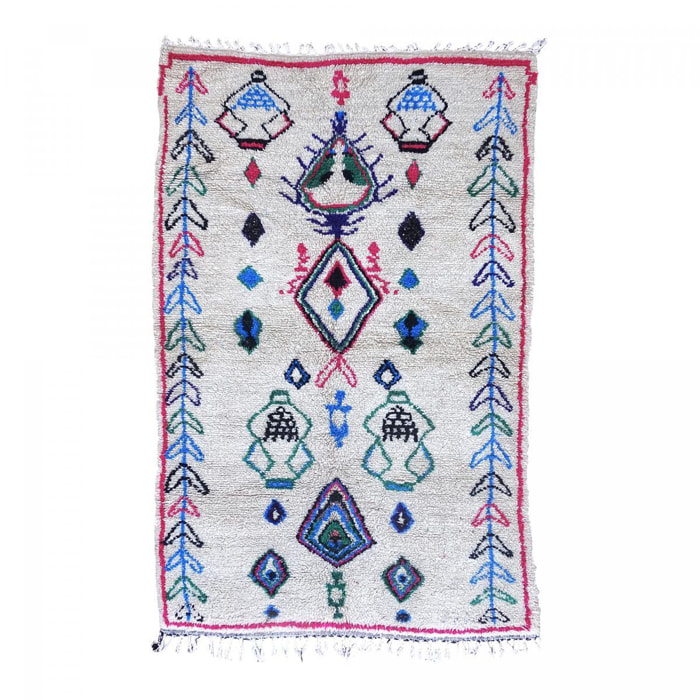 Authentique tapis berbère fait à la main en laine MEJE