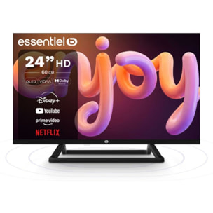 TV QLED ESSENTIELB 24DLED544 12V VIDAA