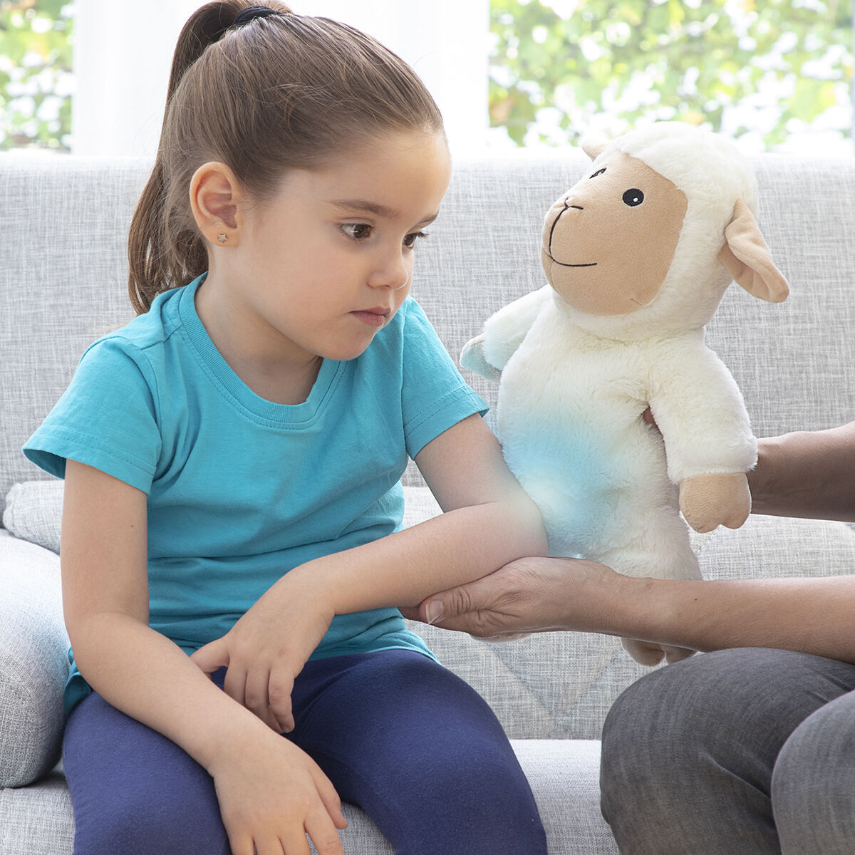 Pecora di Peluche con Effetto Caldo e Freddo Wooly InnovaGoods