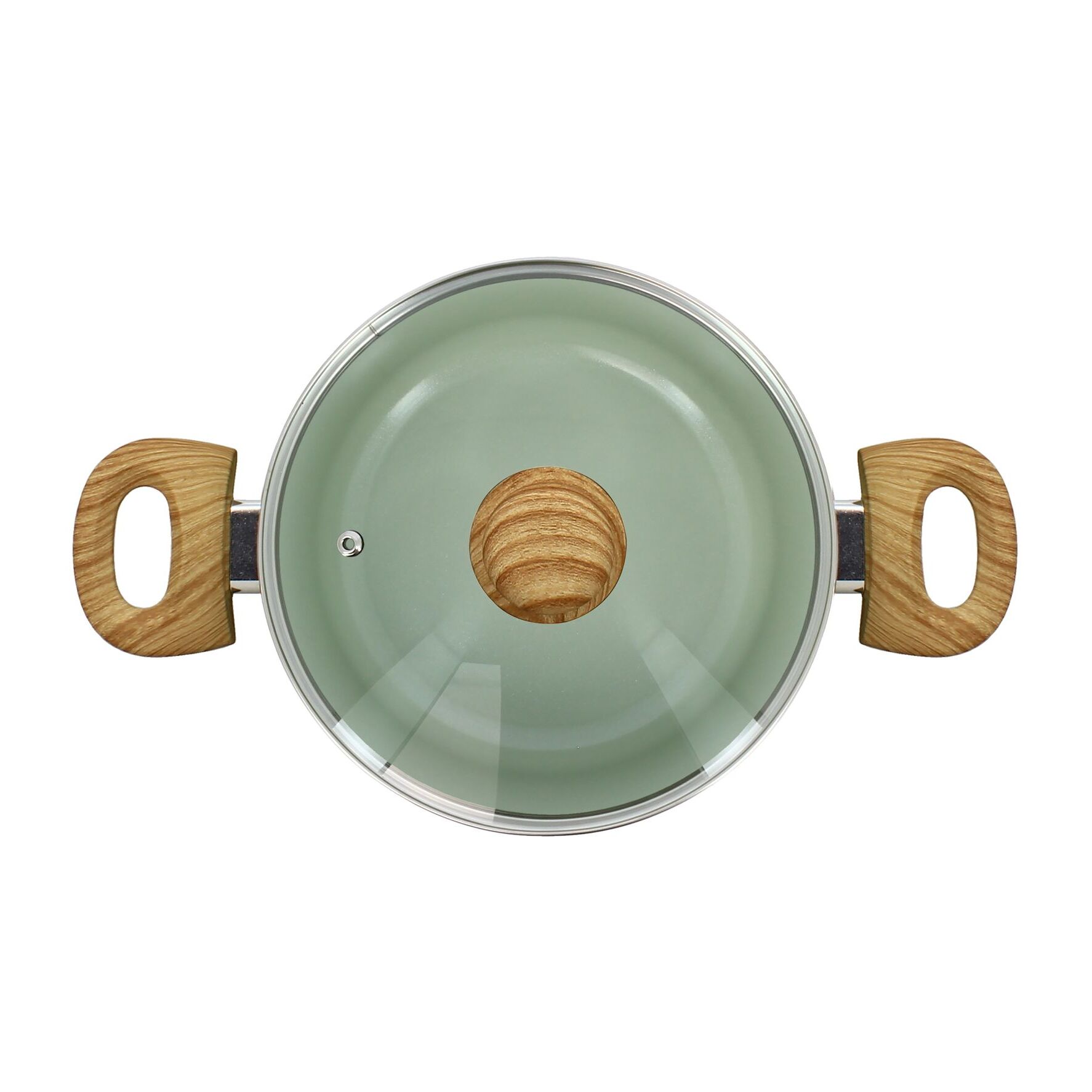 Faitout en revêtement céramique 20cm céladon - tous feux COLORAMA