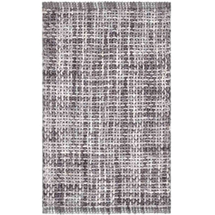 Tappeto bagno CRAZY GRIGIO in microfibra misto cotone, morbido antiscivolo lavabile in lavatrice, tappetino lavabo sanitari bagno