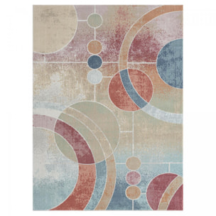 Tapis extérieur tissé kilim rectangle BOHI