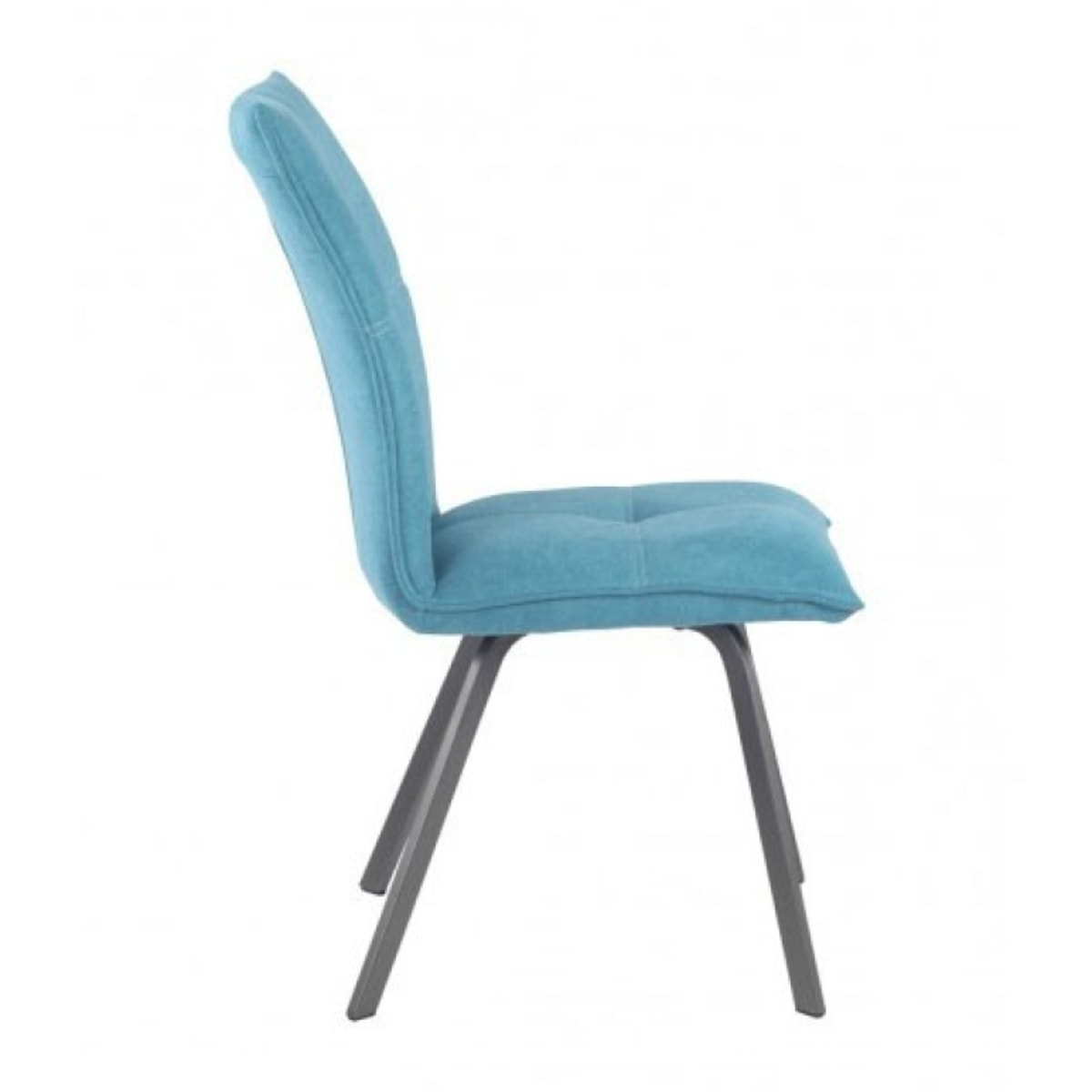 Chaise design en tissu & métal - 5 coloris - JADE