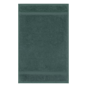 Serviette invites pur coton 550 g/m² uni anthracite Elea crepuscule