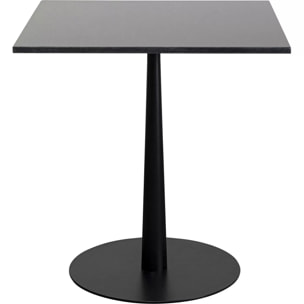 Table Bistrot Capri granit noir 70x70cm Kare Design