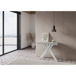 Consolle allungabile 90x40/300 cm Krack cashmere gambe bianche