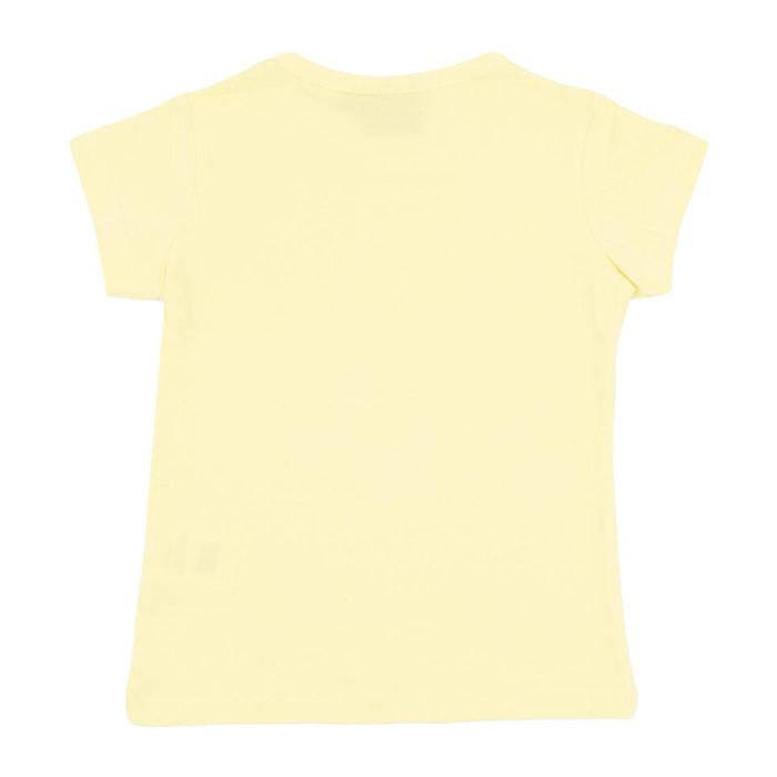 Camiseta de niña de manga corta con logo grande Basic