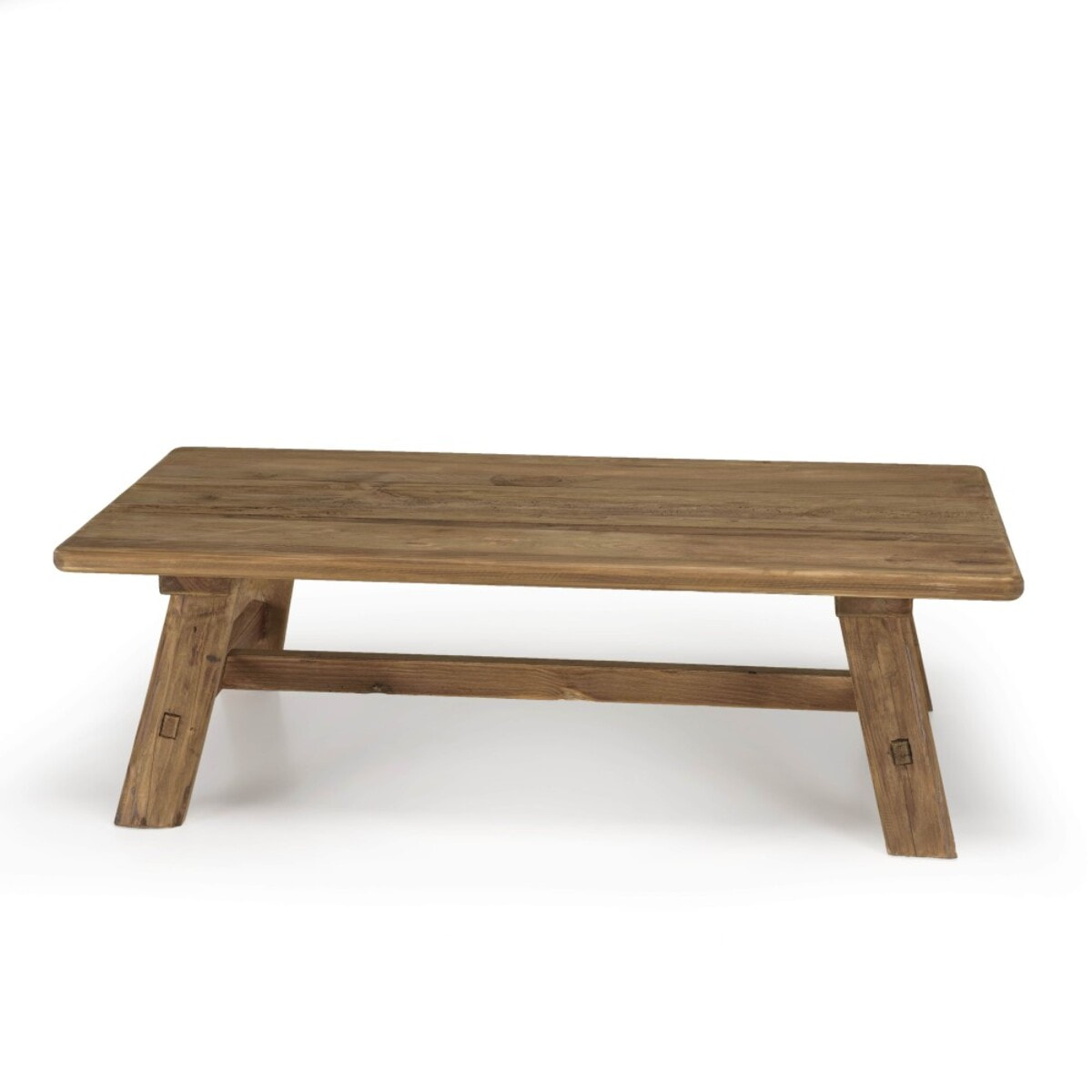 SANDY - Table basse rectangulaire 140x70cm bois Pin recyclé