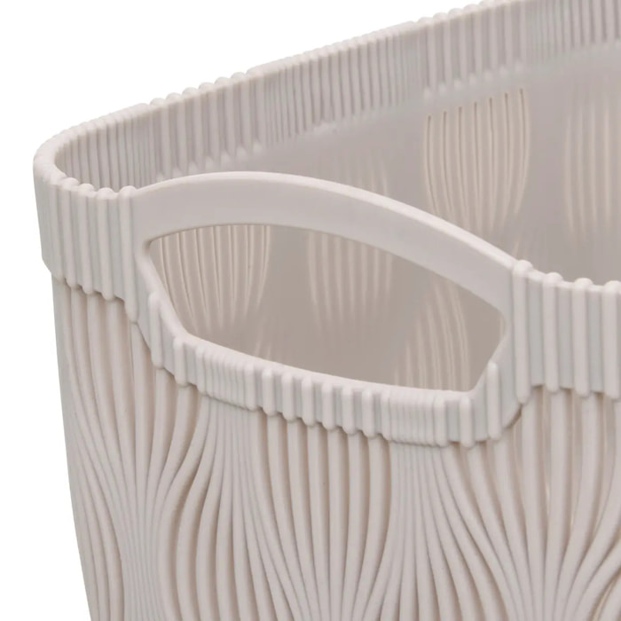 Panier à linge Leaf 3,2L beige