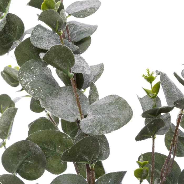 Branche Eucalyptus Paillettes Floquée 98 cm