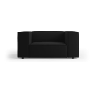 Fauteuil "Arendal" en velours noir