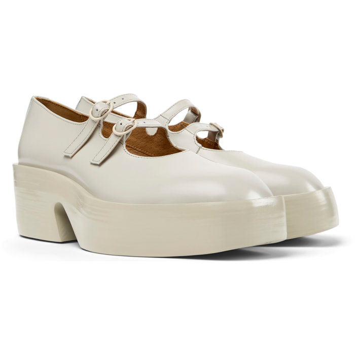 Ballerine - CAMPER Billie - Beige - Pelle liscia