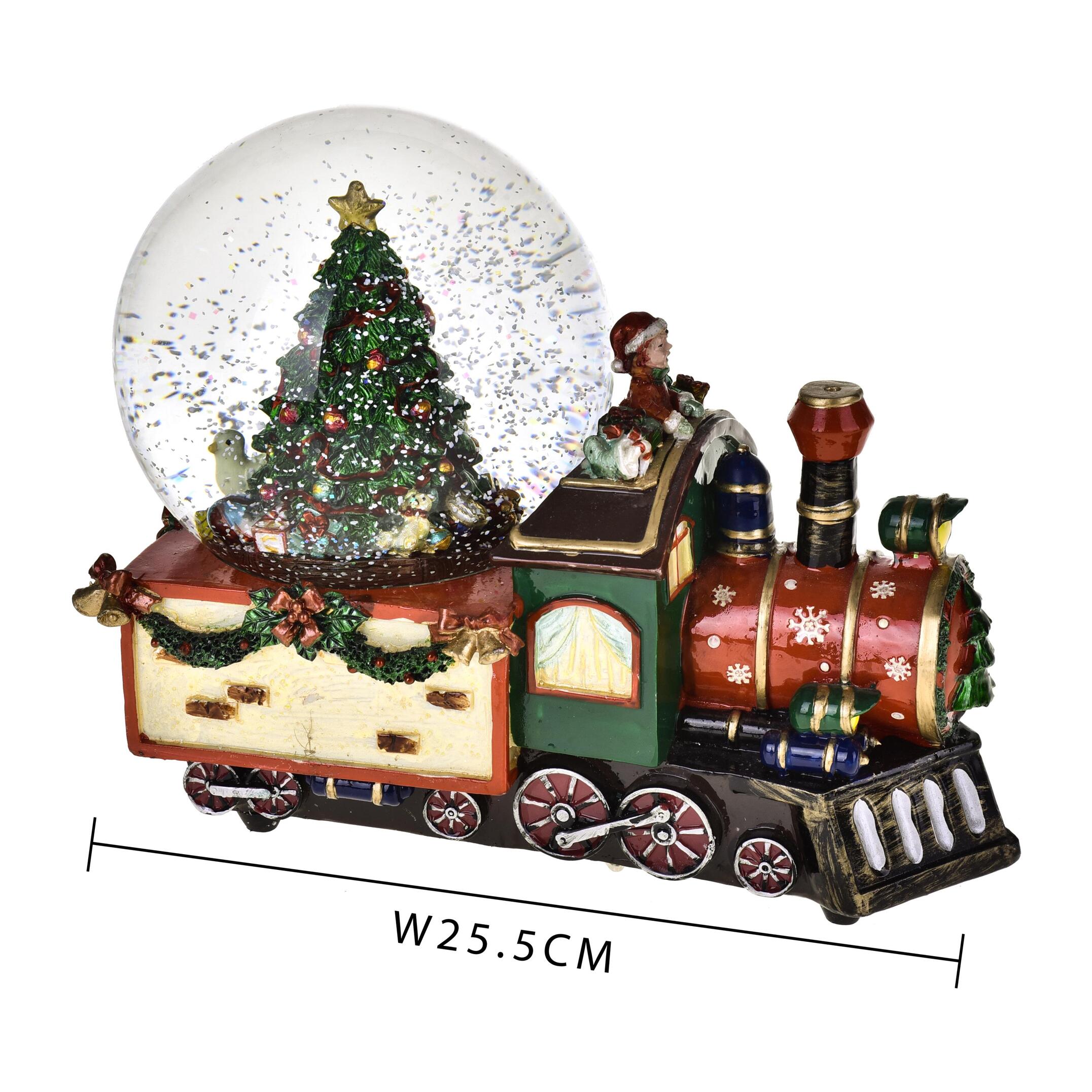 Locomotiva con sfera e carillon - Pezzi 1 - ROSSO - Bianchi Dino SpA