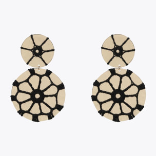Orecchini metallo con crochet