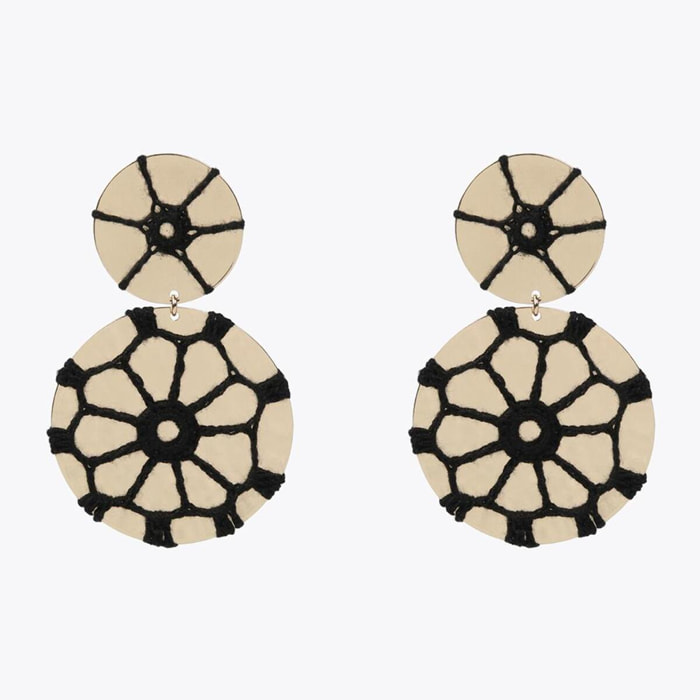 Orecchini metallo con crochet