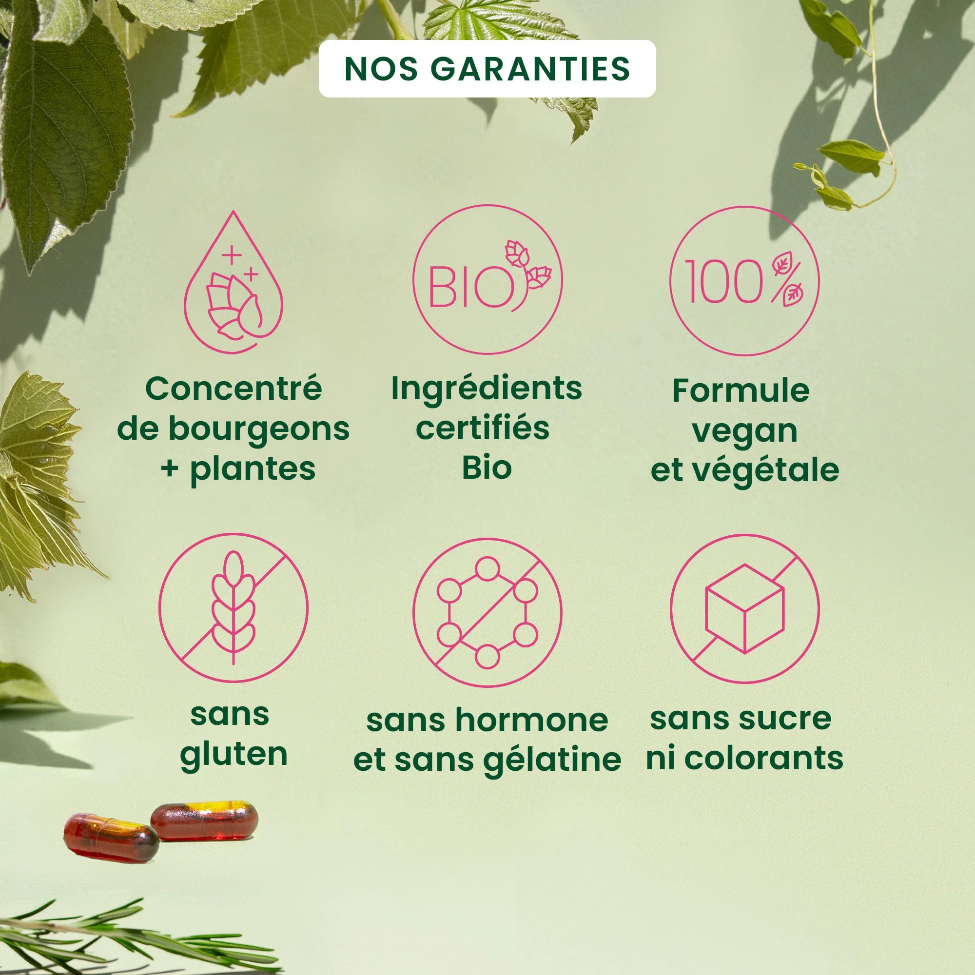 Herbalgem- Complément alimentaire SPM & confort menstruel - Bio - 30 GELULES