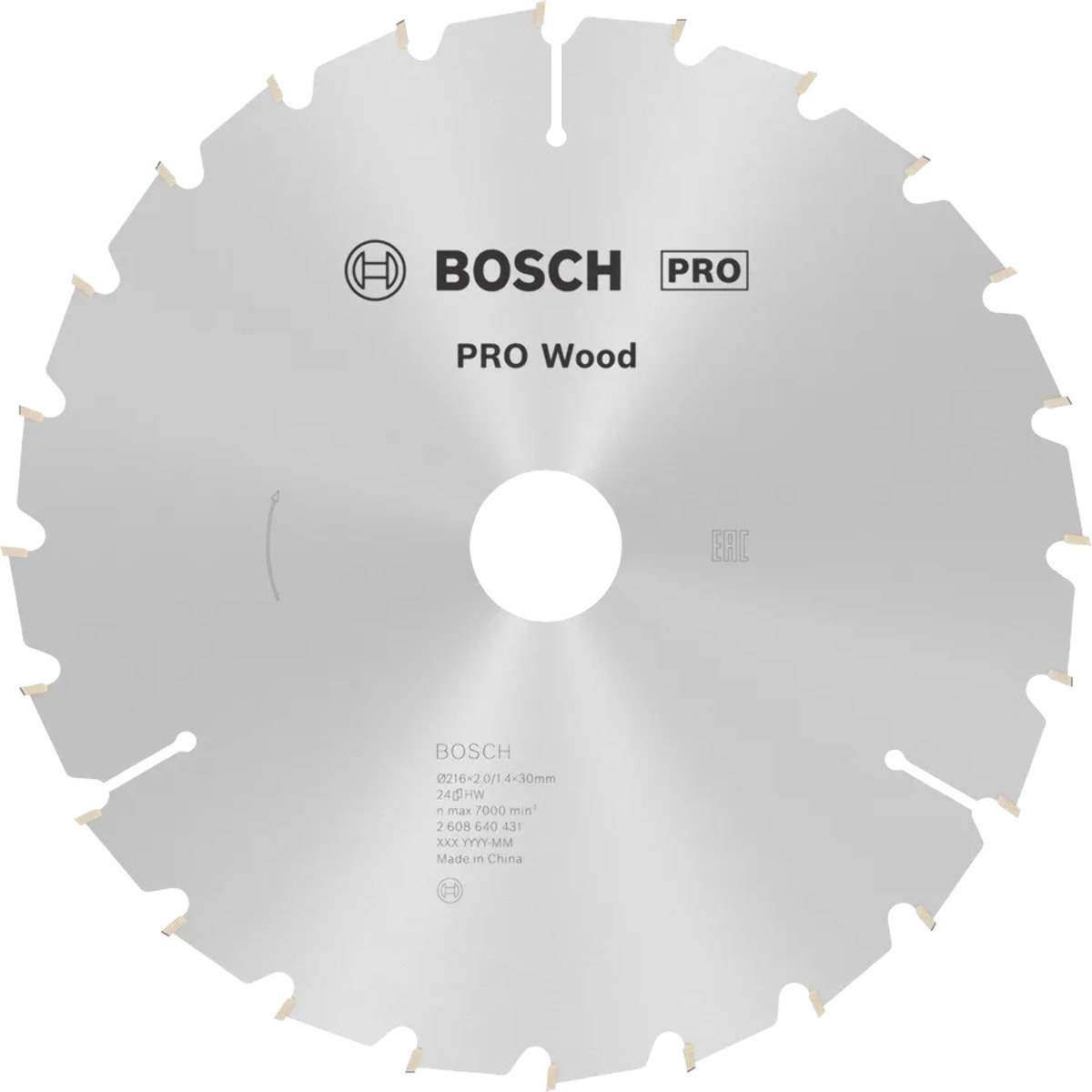 Lame de scie circulaire Optiline Wood Ø 30mm - 216 x 30 x 2,0 mm, 24 - 2 608 640 431