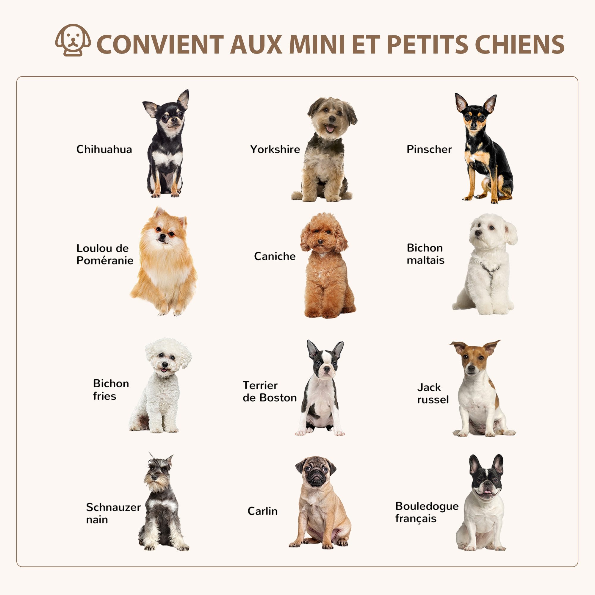 PawHut Panier pour chien lit pour animaux de compagnie velours hollandais coton PP gris