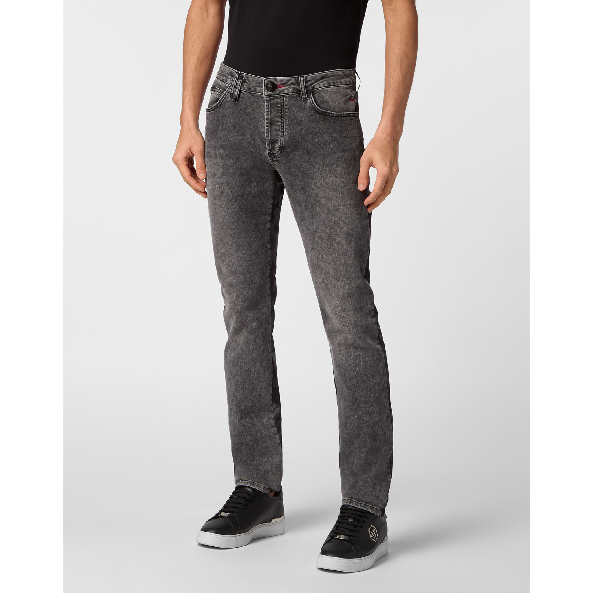 PHILIPP PLEIN Vaqueros de corte recto CAMOUFLAGE