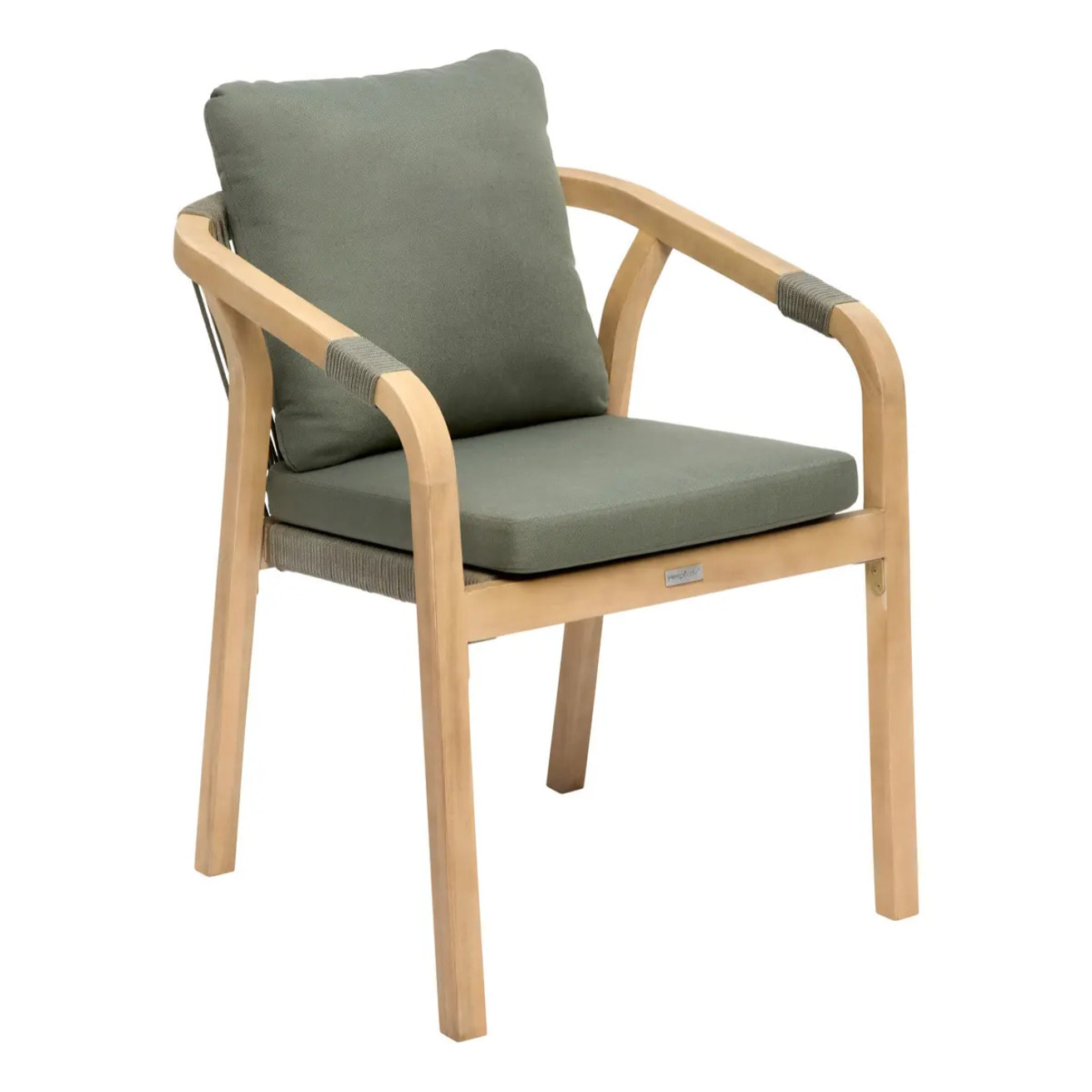 Fauteuil de jardin empilable Papouasie vert laurier