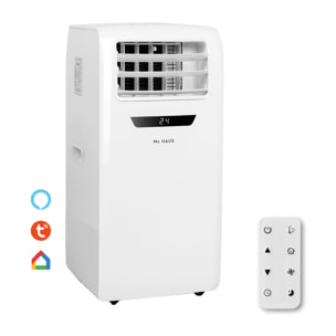 Aire acondicionado portátil frio/calor 9000BTU, Clase A, 2600W, 4 en 1