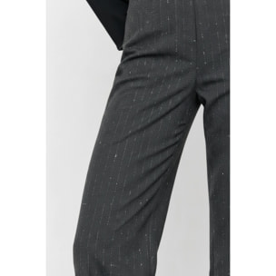 Kocca - Pantaloni da donna gessati a vita alta e gamba larga Donna