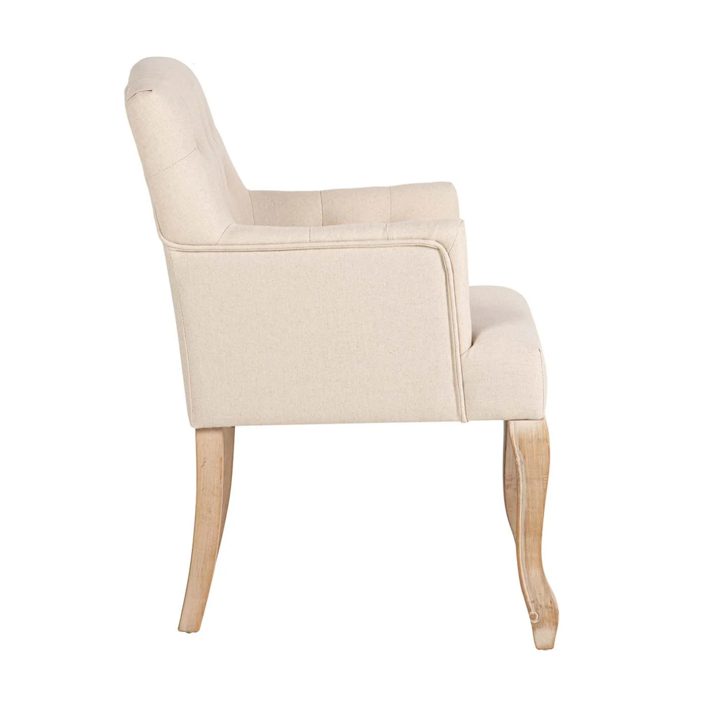 Butaca Lino Beige Capit. Patas Madera 59x62x85 Cm