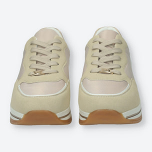 Sneakers Donna Tata Italia Beige