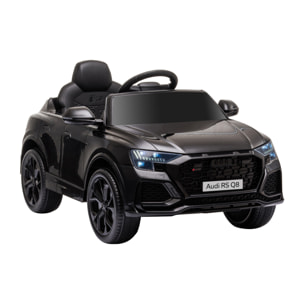 Coche Eléctrico para Niños +3 Años Audi RS Q8 con Batería 6V Mando y Luces Negro