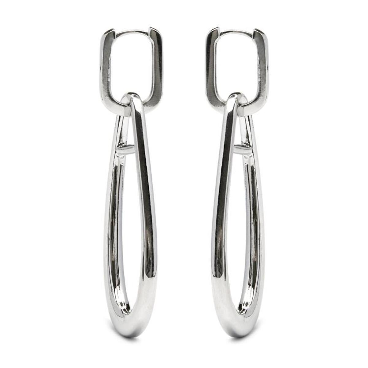 Pendientes Lux by Lux acabadoss en rodio