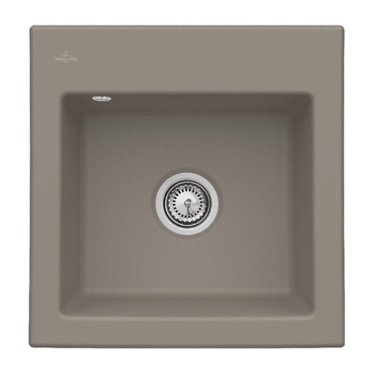 Evier Subway 50 S 52,5 x 51 cm sans egouttoir Timber CeramicPlus avec vidage manuel