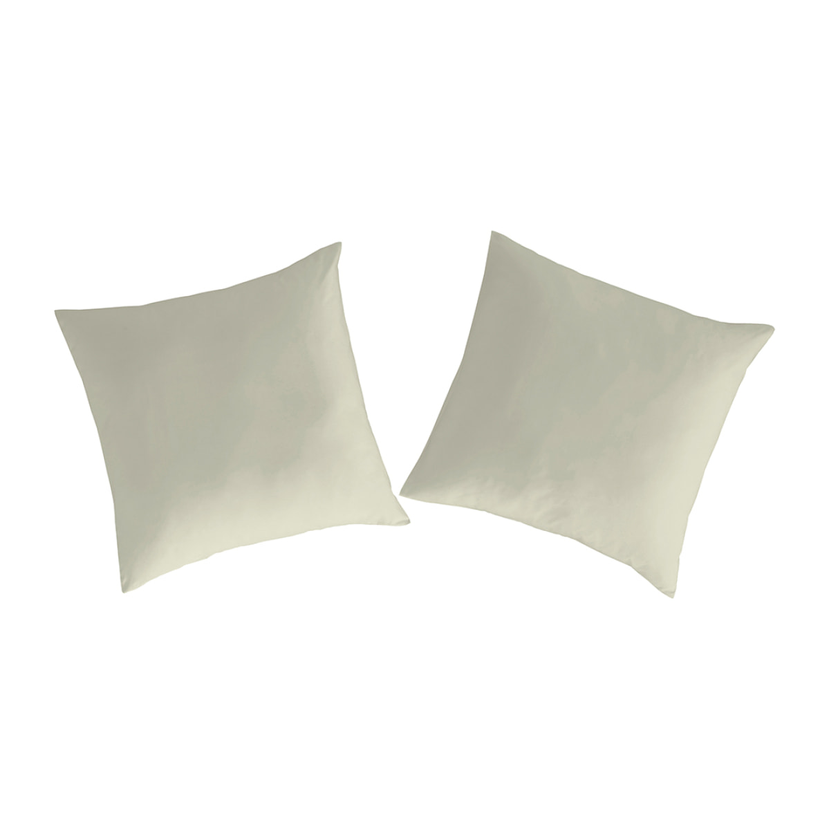 2 Fundas de almohada 100% algodón percal PURE verde. Varios tamaños disponibles
