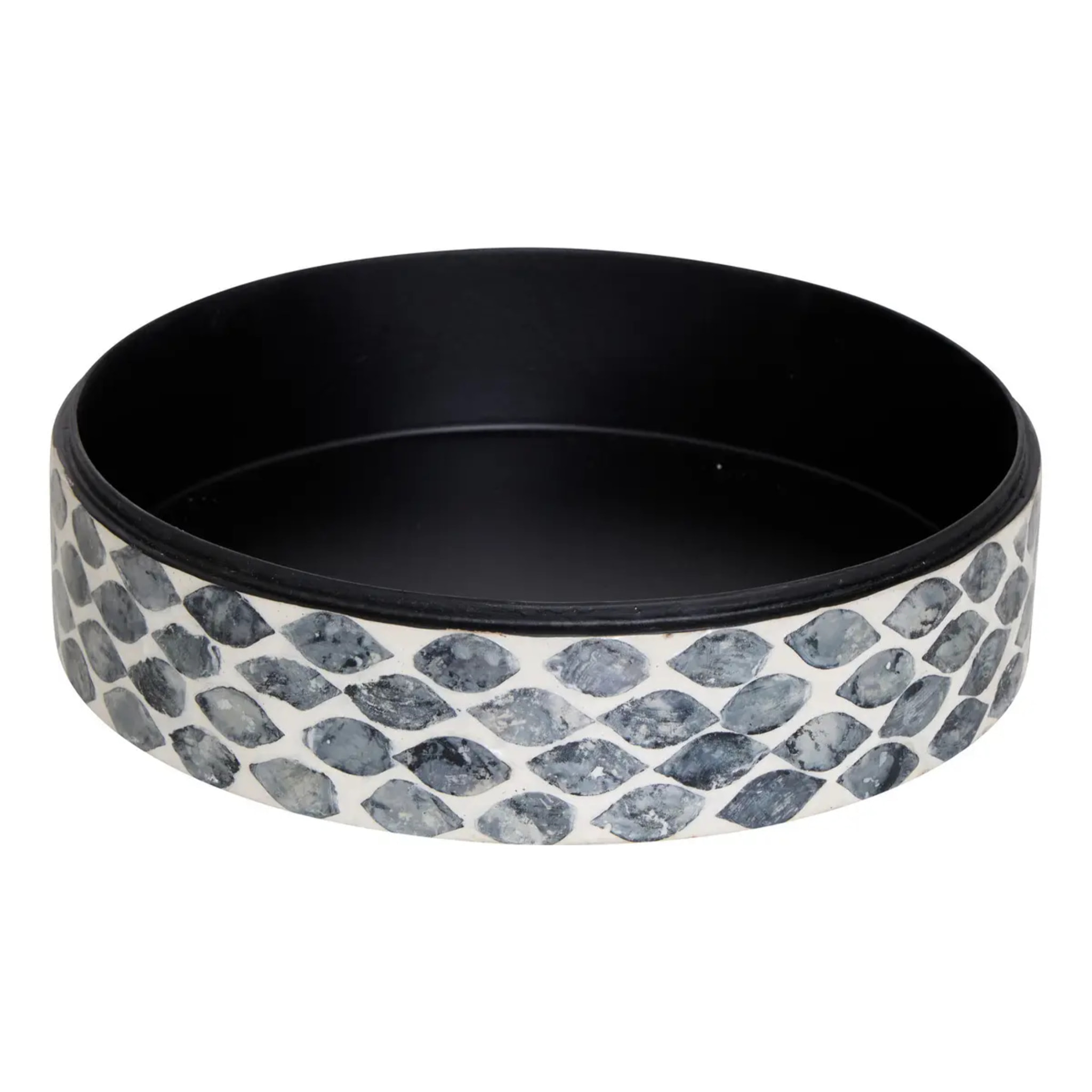 Boîte déco Sheila D25,5cm nacrée grise