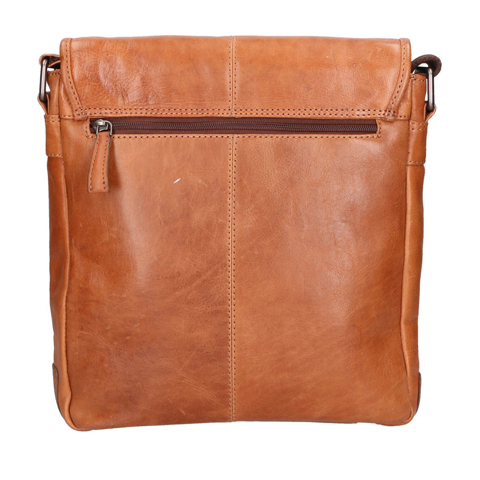 Borsa a tracolla unisex In Vera pelle Made in India 26,5x26,5x7 cm