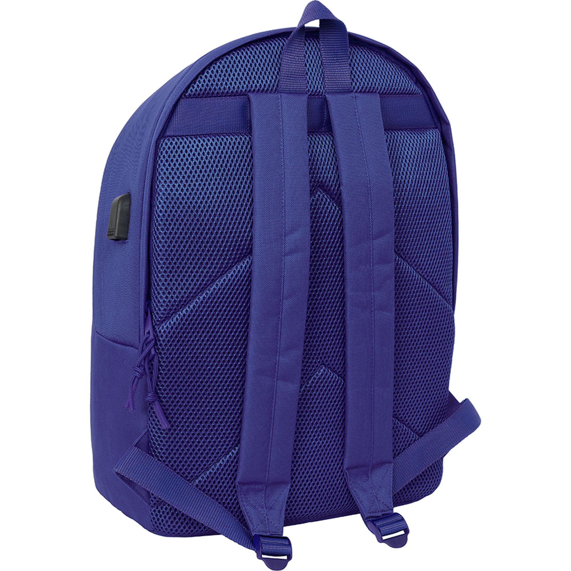 Mochila doble para portatil 15,6"+usb atco. de madrid teen dark blue
